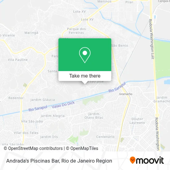 Andrada's Piscinas Bar map