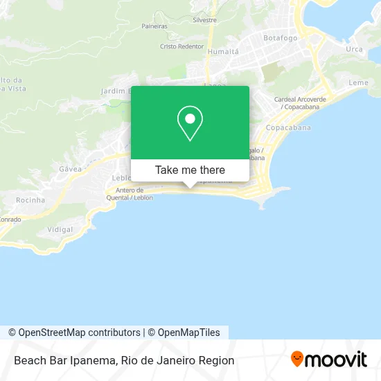 Beach Bar Ipanema map