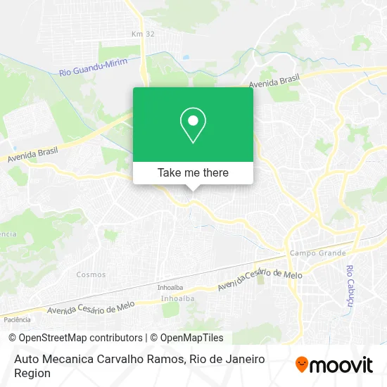 Auto Mecanica Carvalho Ramos map