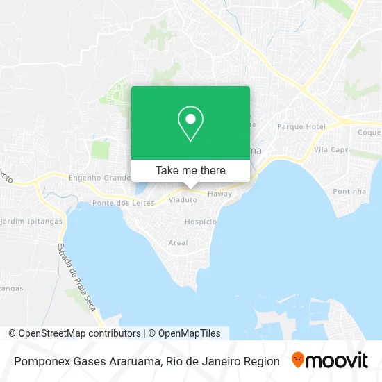 Pomponex Gases Araruama map