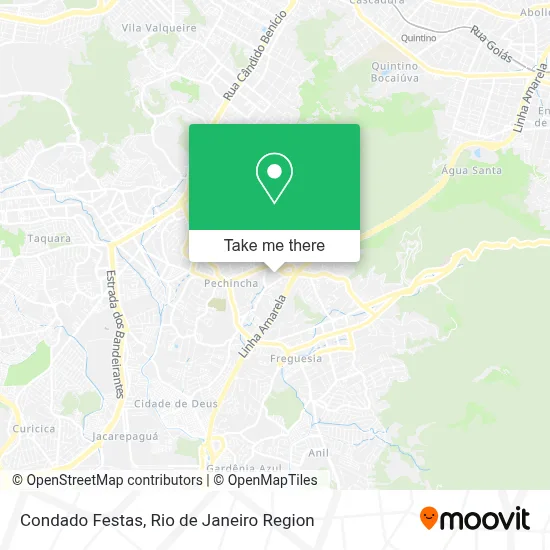 Condado Festas map