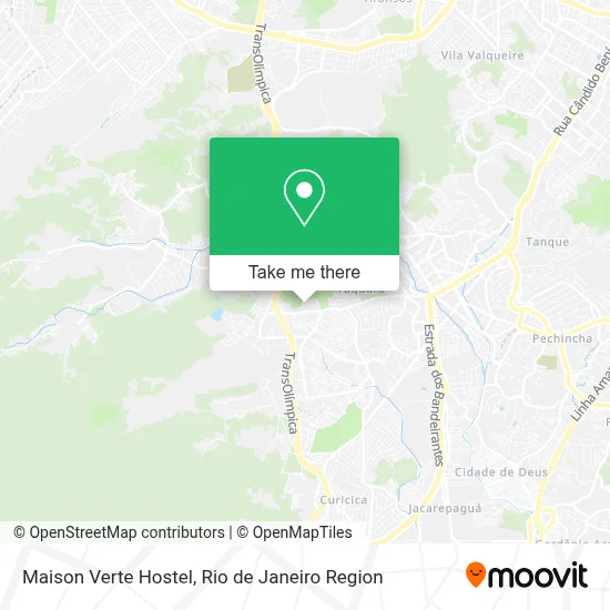Maison Verte Hostel map