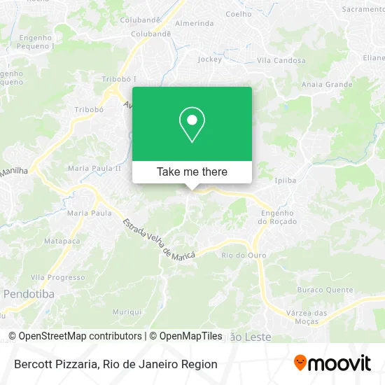 Bercott Pizzaria map