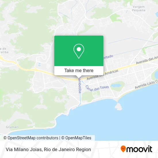 Via Milano Joias map