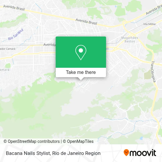 Bacana Nails Stylist map