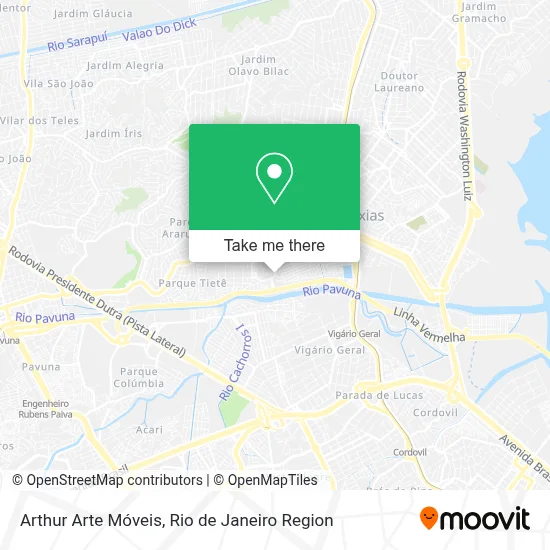 Arthur Arte Móveis map