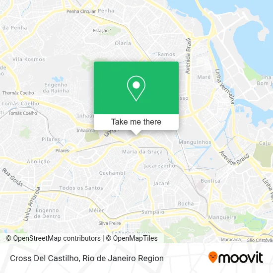 Cross Del Castilho map