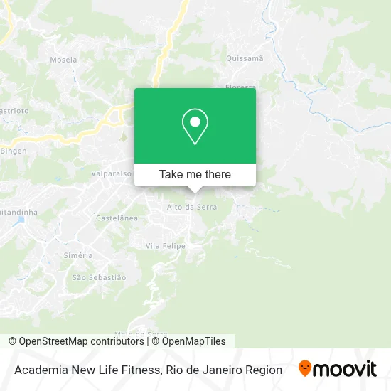 Academia New Life Fitness map