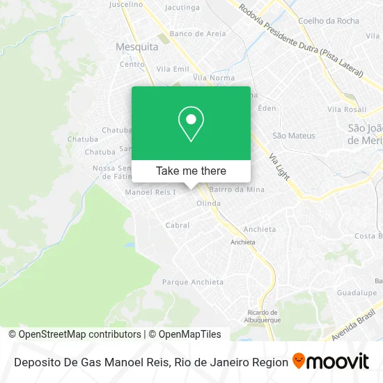 Deposito De Gas Manoel Reis map