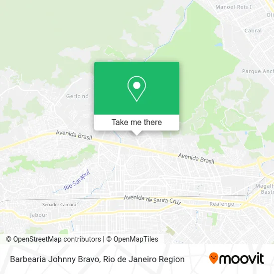 Barbearia Johnny Bravo map