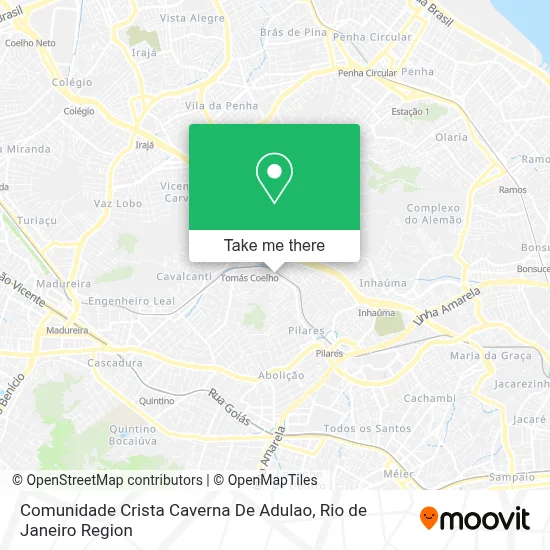 Comunidade Crista Caverna De Adulao map