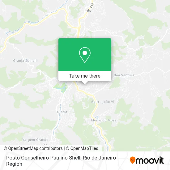 Posto Conselheiro Paulino Shell map