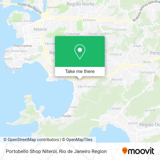Portobello Shop Niterói map