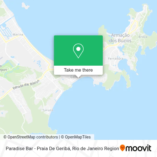 Paradise Bar - Praia De Geribá map