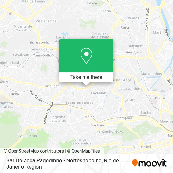 Bar Do Zeca Pagodinho - Norteshopping map