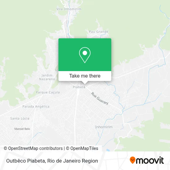 Outbêco Piabeta map