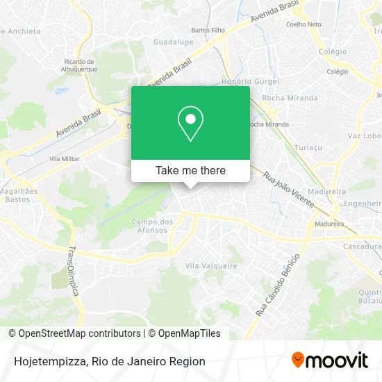 Hojetempizza map