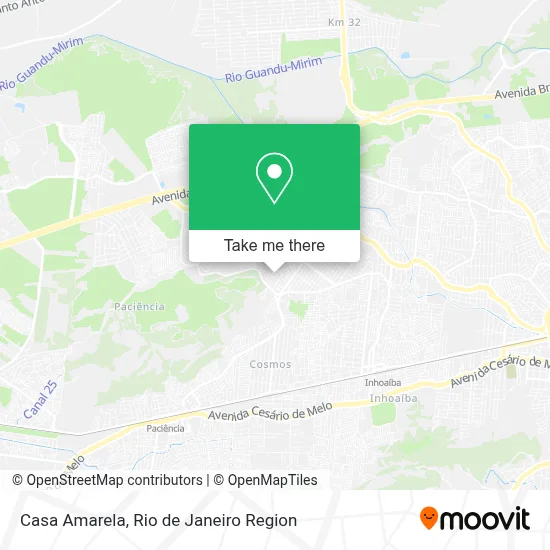 Casa Amarela map