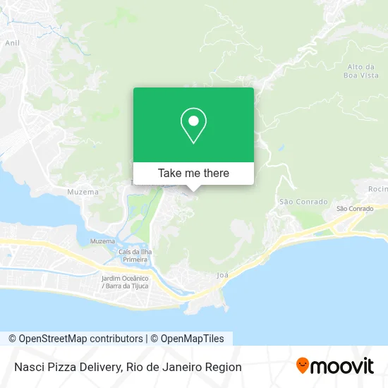 Nasci Pizza Delivery map