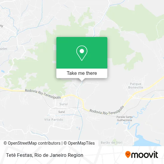Tetê Festas map