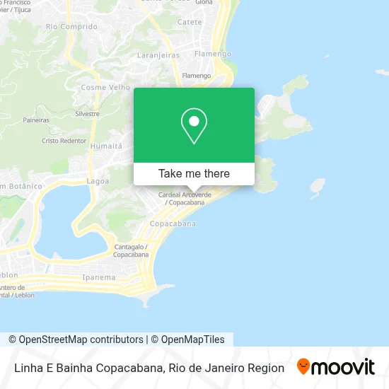Linha E Bainha Copacabana map