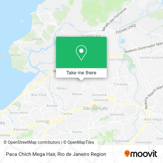 Paca Chich Mega Hair map