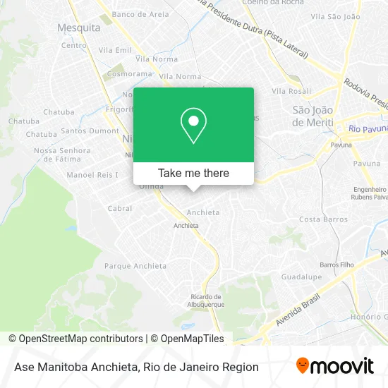 Ase Manitoba Anchieta map