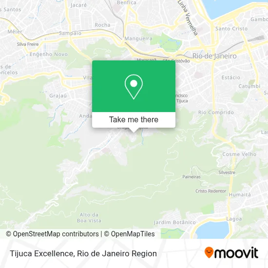 Tijuca Excellence map