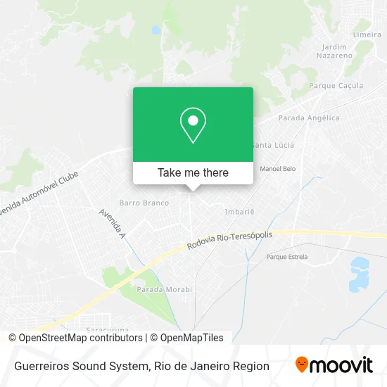 Guerreiros Sound System map
