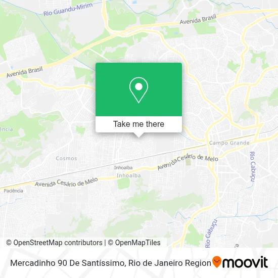 Mercadinho 90 De Santíssimo map