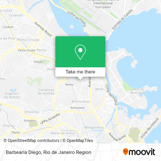 Barbearia Diego map