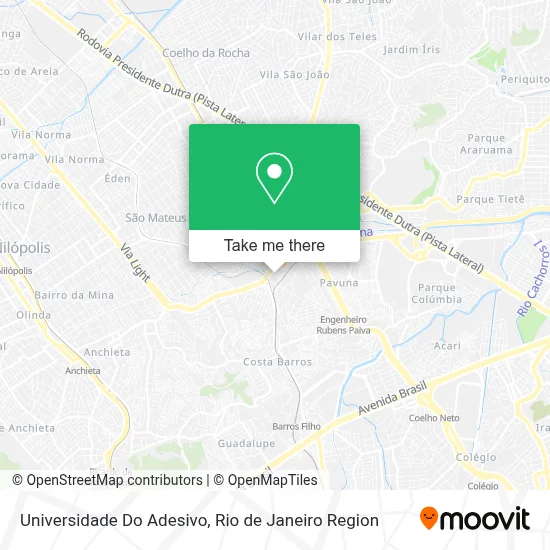 Universidade Do Adesivo map