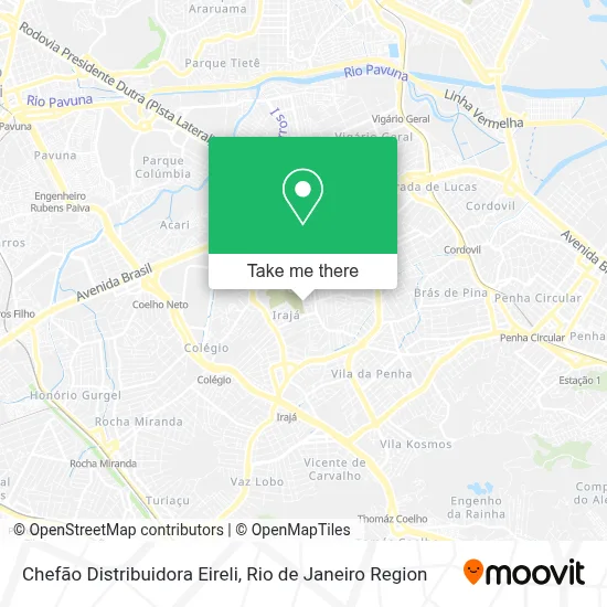 Chefão Distribuidora Eireli map