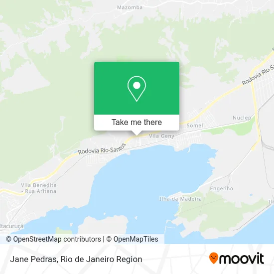 Jane Pedras map