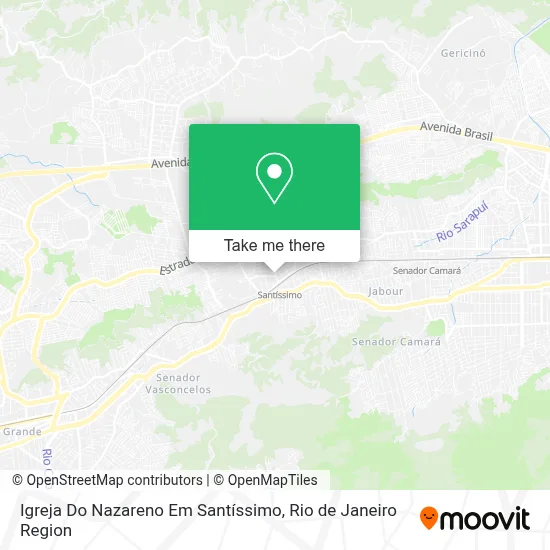 Igreja Do Nazareno Em Santíssimo map