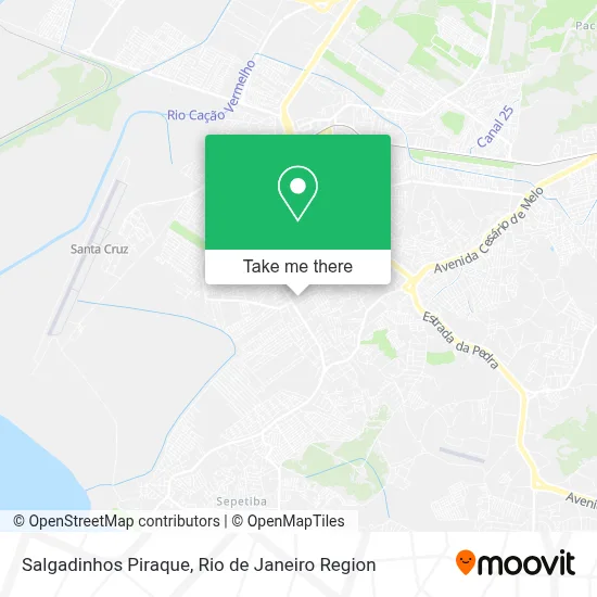 Salgadinhos Piraque map