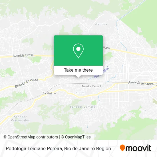 Podologa Leidiane Pereira map