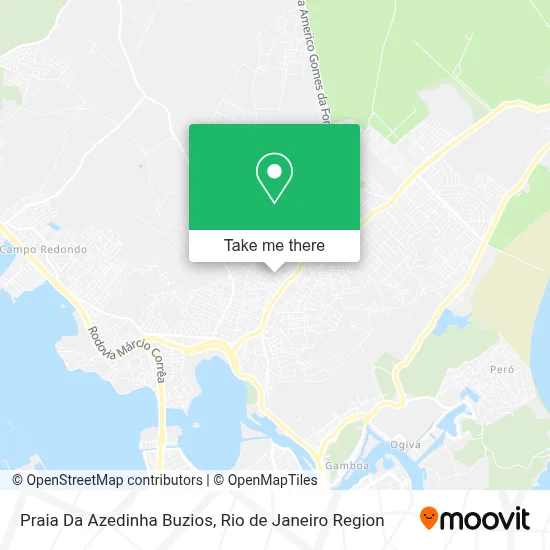 Praia Da Azedinha Buzios map