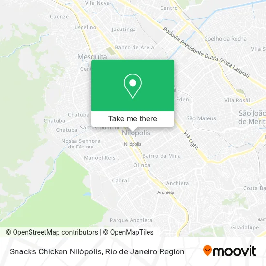 Snacks Chicken Nilópolis map