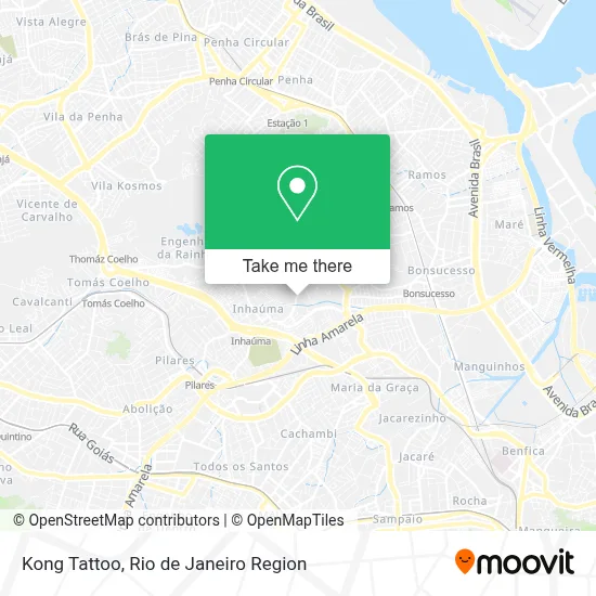 Kong Tattoo map