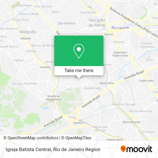 Igreja Batista Central map