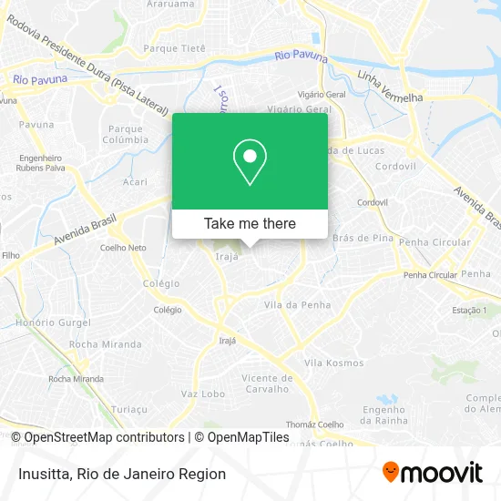 Inusitta map