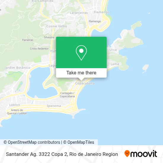 Santander Ag. 3322 Copa 2 map