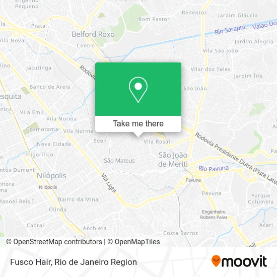 Fusco Hair map
