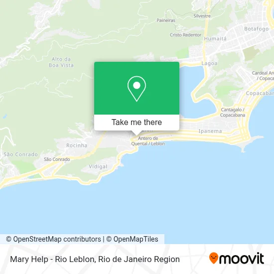 Mary Help - Rio Leblon map