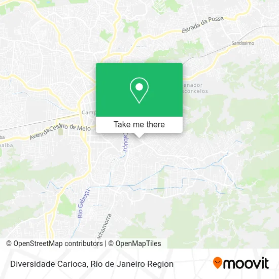 Diversidade Carioca map