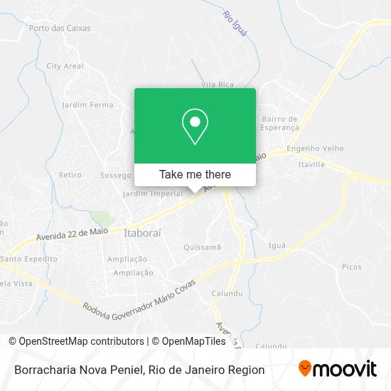 Borracharia Nova Peniel map