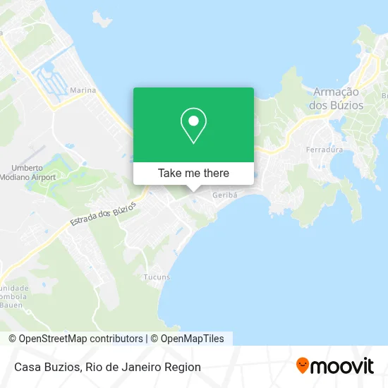 Casa Buzios map