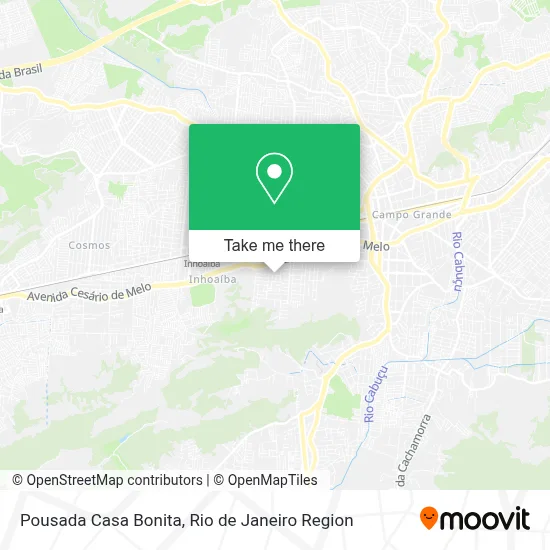 Pousada Casa Bonita map