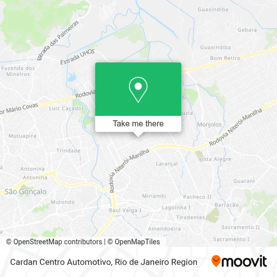 Cardan Centro Automotivo map